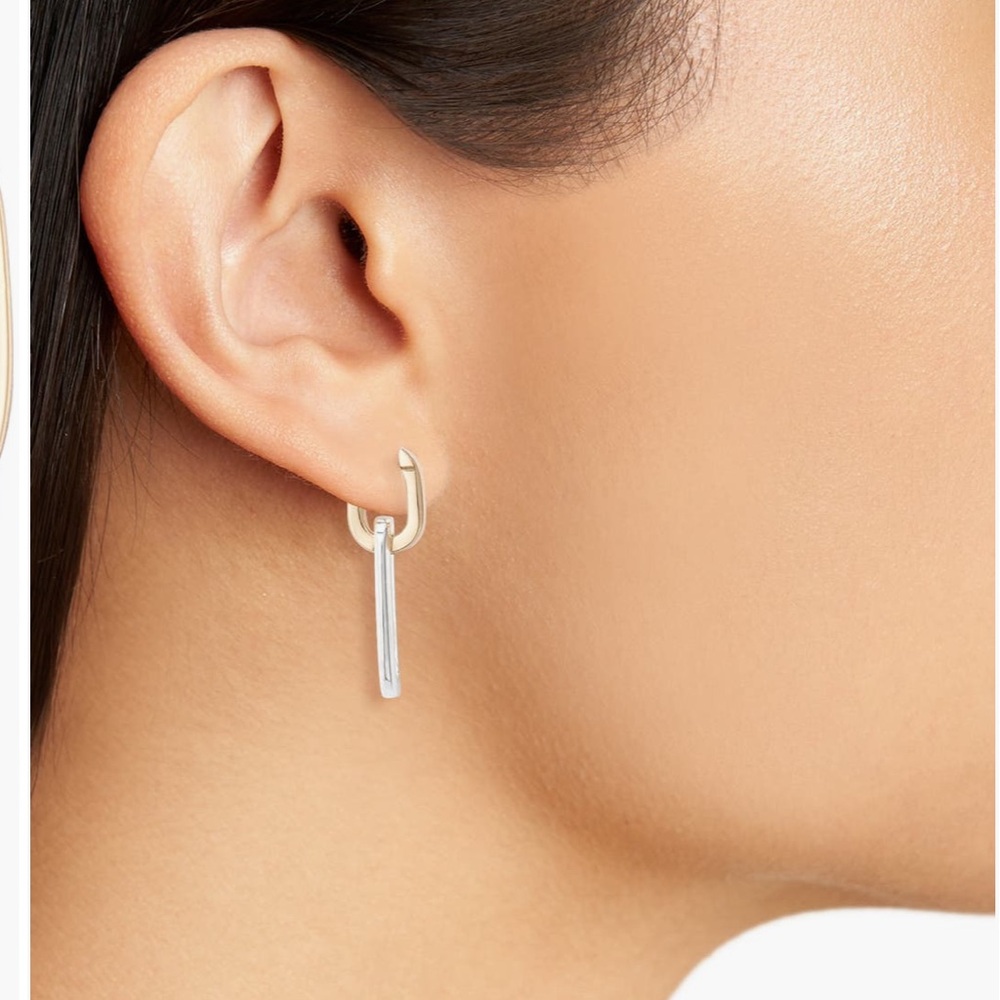 Jenny Bird NEW Teenie detachable Link drop Huggie hoop earrings🔥No offers🔥